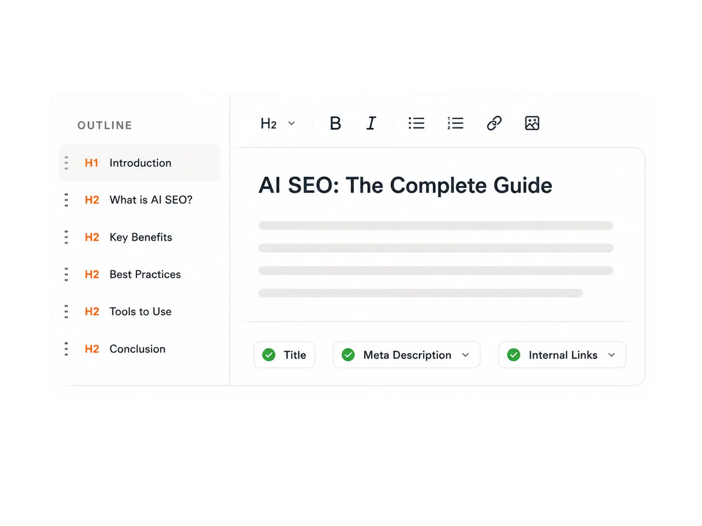 AI Content That Ranks: AI article editor with SEO checks